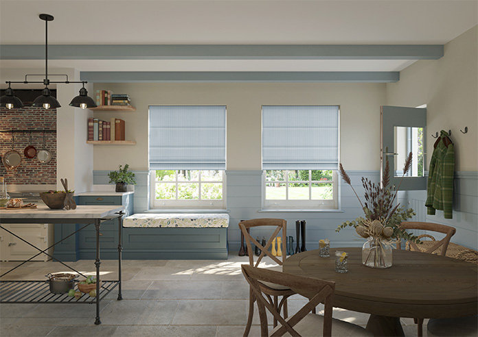 Nautical Stripes, Blue Sails - Roman Blind - Image 8